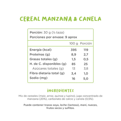 Kuna Foods Cereal Manzana & Canela 280g