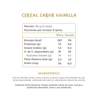 Kuna Foods Cereal Vainilla 280g