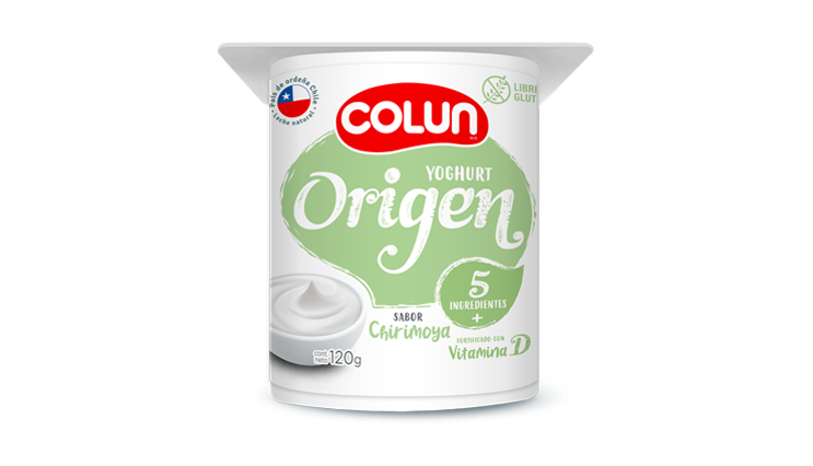 Colaciones yogurt colun origen  Chirimoya growbite