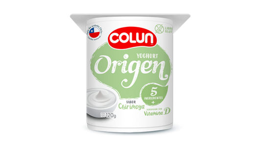 Colaciones yogurt colun origen  Chirimoya growbite